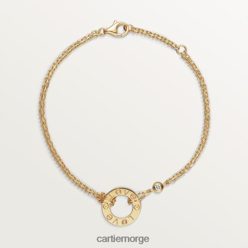 smykker Cartier kjærlighetsarmbånd gult gull F4466N187