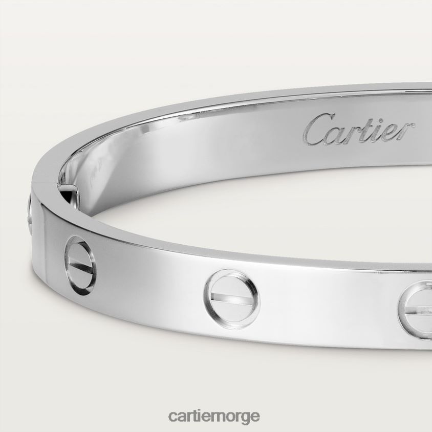 smykker Cartier kjærlighetsarmbånd hvitt gull F4466N162