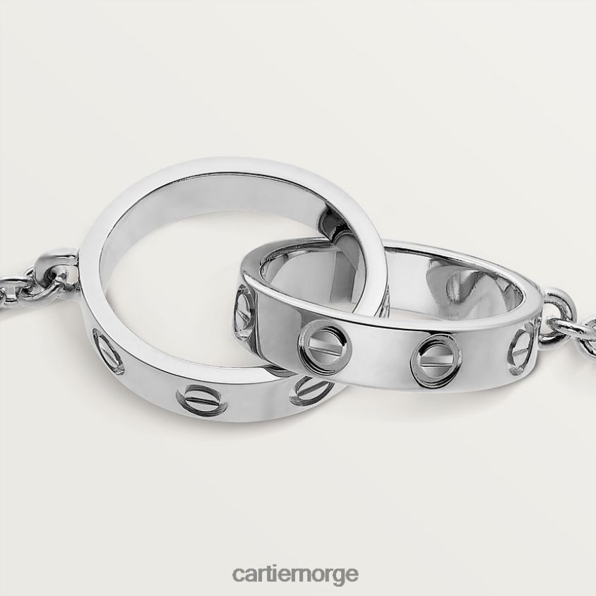 smykker Cartier kjærlighetsarmbånd hvitt gull F4466N186