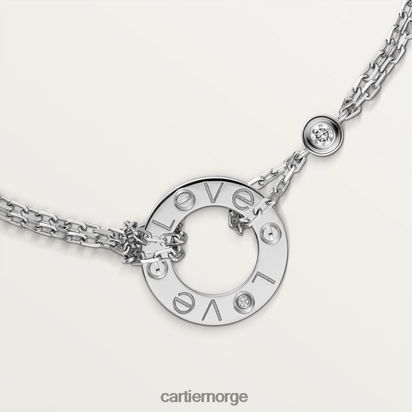 smykker Cartier kjærlighetsarmbånd hvitt gull F4466N188