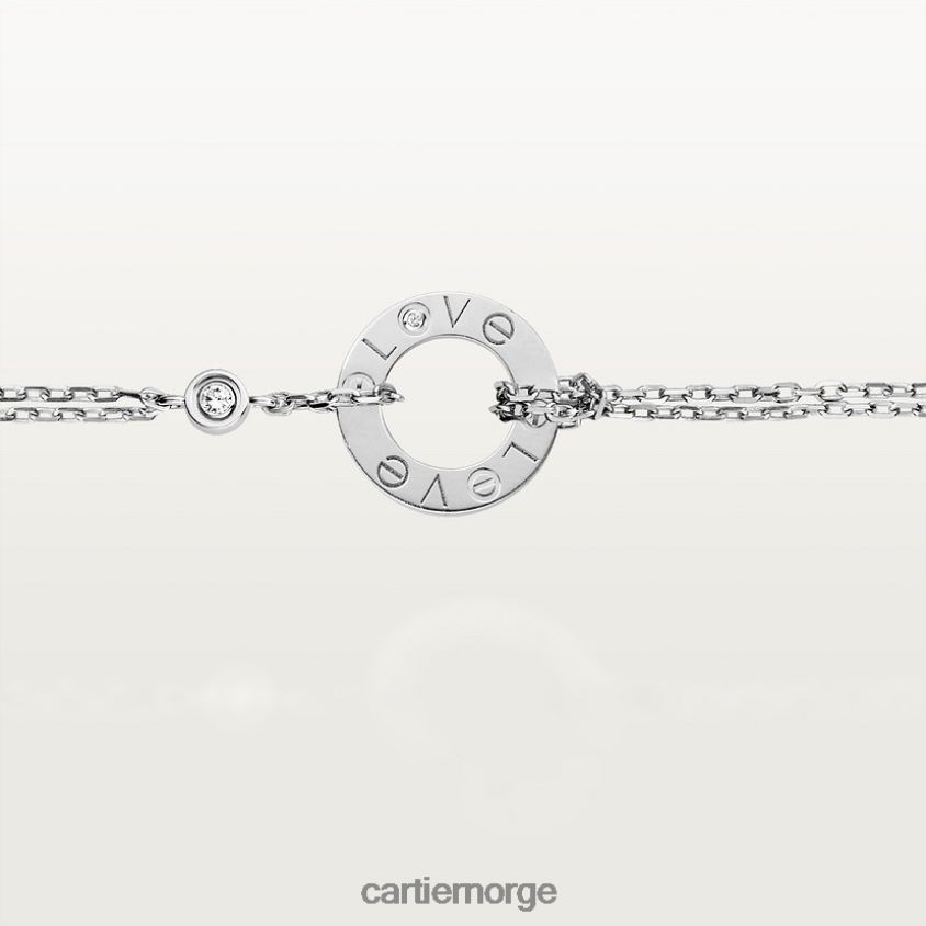 smykker Cartier kjærlighetsarmbånd hvitt gull F4466N188