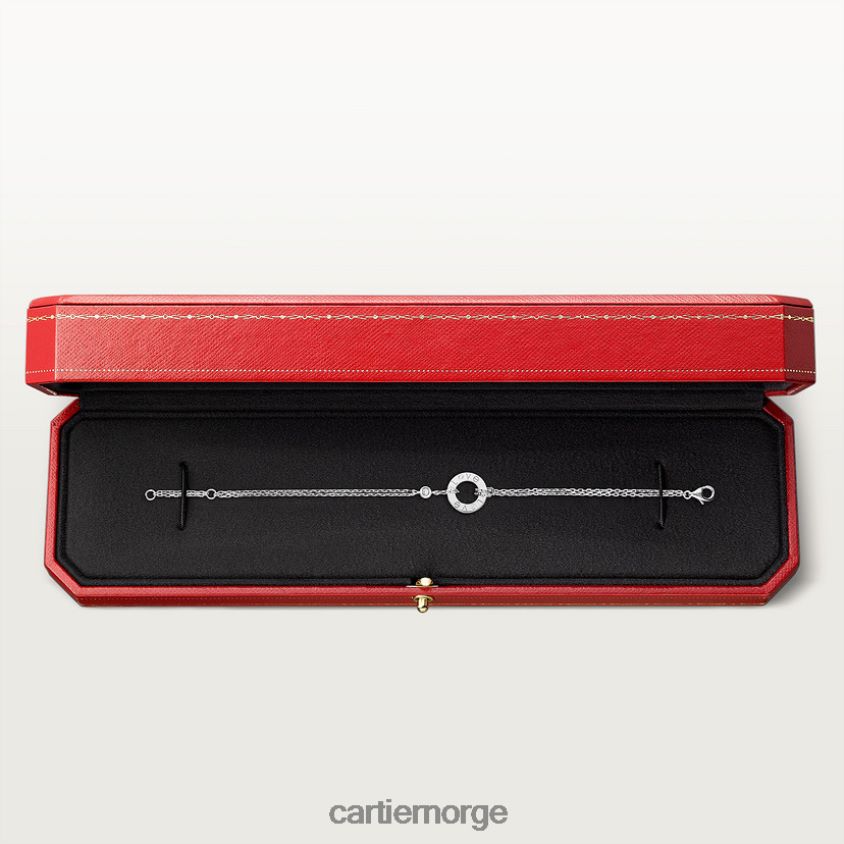 smykker Cartier kjærlighetsarmbånd hvitt gull F4466N188