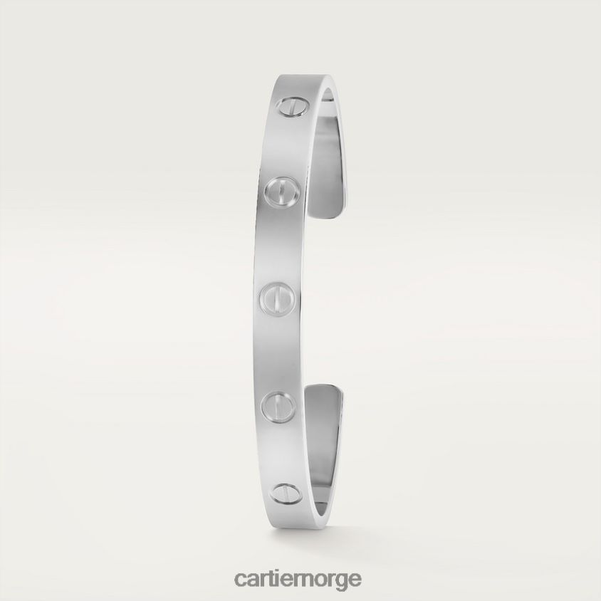 smykker Cartier kjærlighetsarmbånd hvitt gull F4466N194