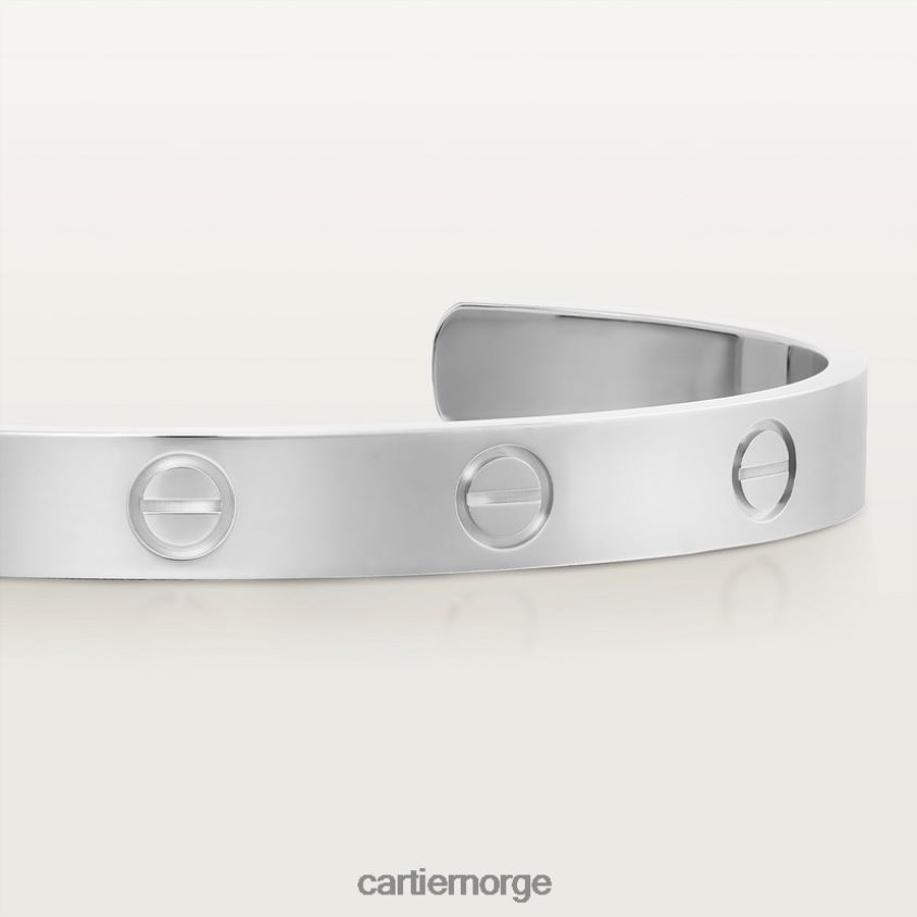 smykker Cartier kjærlighetsarmbånd hvitt gull F4466N194