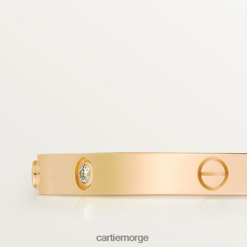 smykker Cartier kjærlighetsarmbånd, liten modell, 6 diamanter gult gull F4466N183
