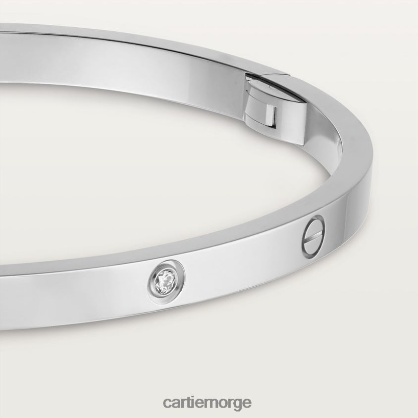 smykker Cartier kjærlighetsarmbånd, liten modell, 6 diamanter hvitt gull F4466N180