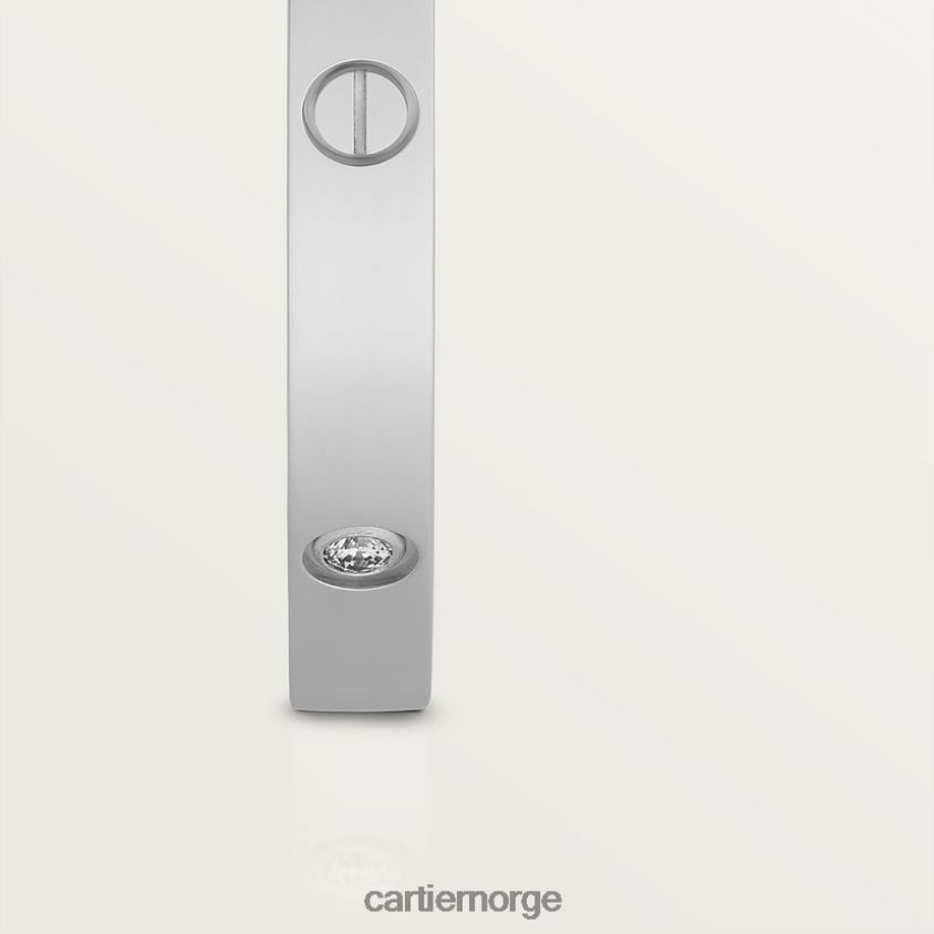 smykker Cartier kjærlighetsarmbånd, liten modell, 6 diamanter hvitt gull F4466N180