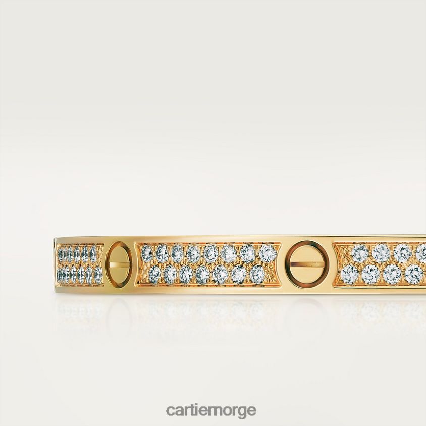 smykker Cartier kjærlighetsarmbånd, liten modell, asfaltert gult gull F4466N172