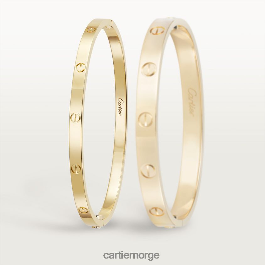 smykker Cartier kjærlighetsarmbånd, liten modell gult gull F4466N160