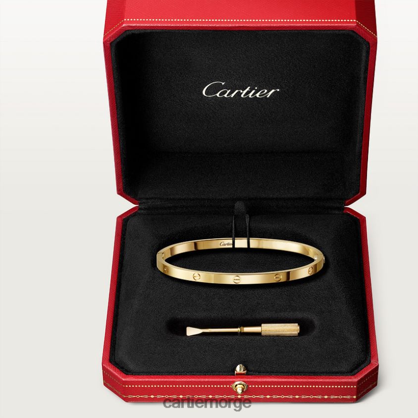 smykker Cartier kjærlighetsarmbånd, liten modell gult gull F4466N160