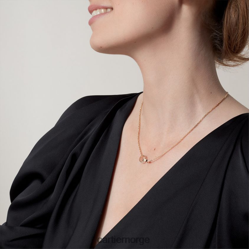 smykker Cartier elsker halskjede, diamanter gult gull F4466N393