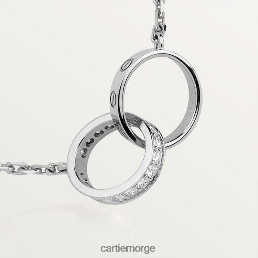 smykker Cartier elsker halskjede, diamanter hvitt gull F4466N394