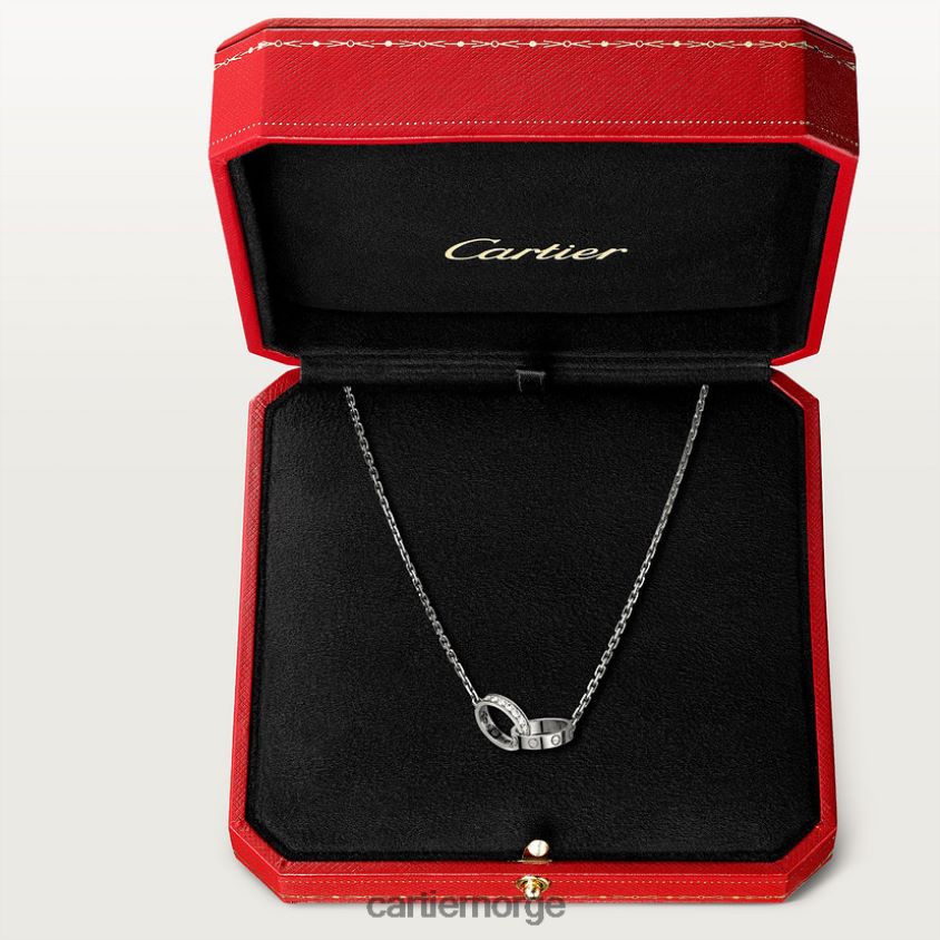 smykker Cartier elsker halskjede, diamanter hvitt gull F4466N394