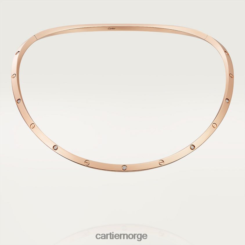 smykker Cartier kjærlighet halskjede Rose gull F4466N380