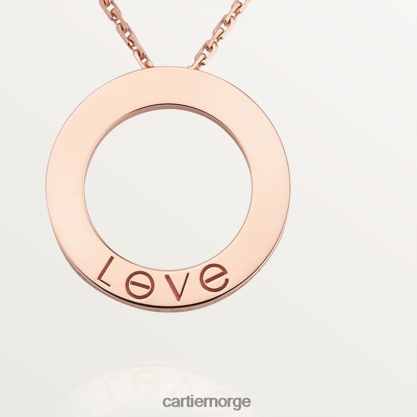 smykker Cartier kjærlighet halskjede Rose gull F4466N389