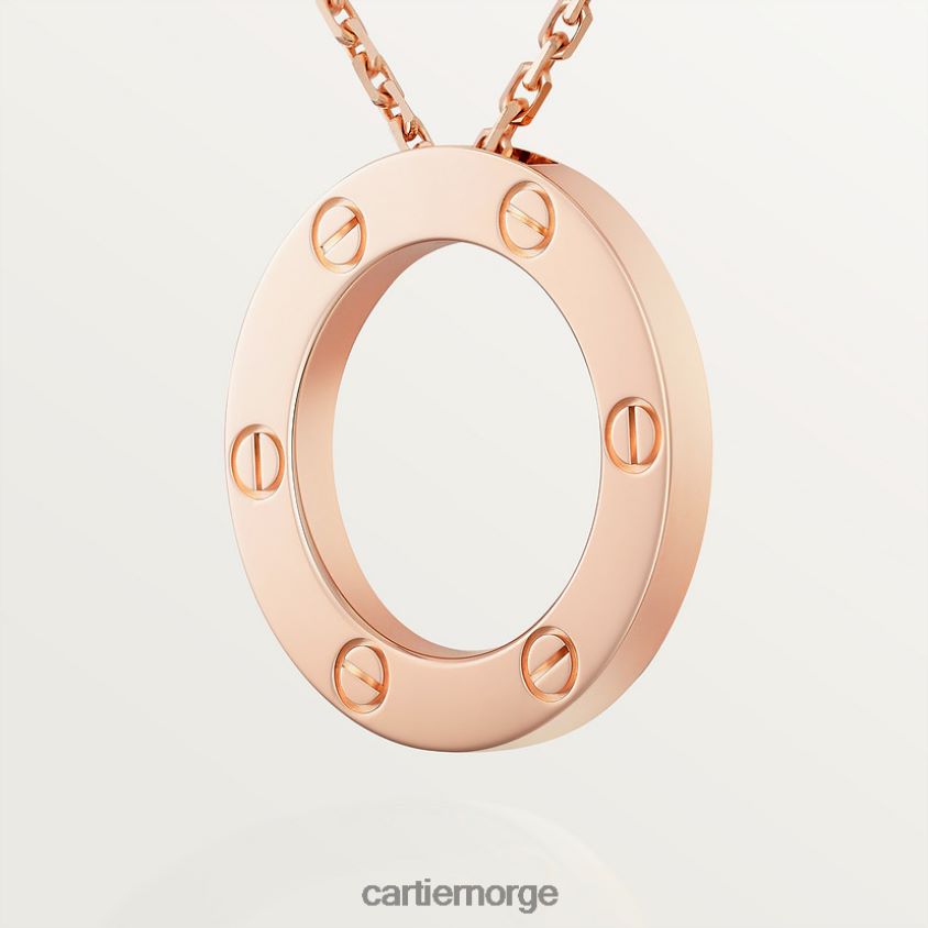 smykker Cartier kjærlighet halskjede Rose gull F4466N389