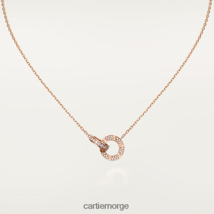 smykker Cartier kjærlighet halskjede Rose gull F4466N395