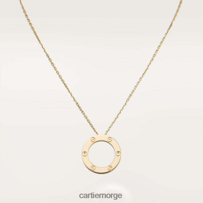 smykker Cartier kjærlighet halskjede gult gull F4466N388