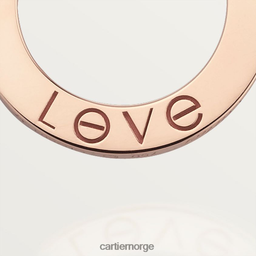 smykker Cartier kjærlighetskjede, 3 diamanter Rose gull F4466N374