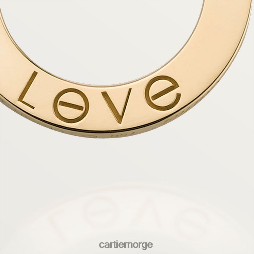 smykker Cartier kjærlighetskjede, 3 diamanter gult gull F4466N375