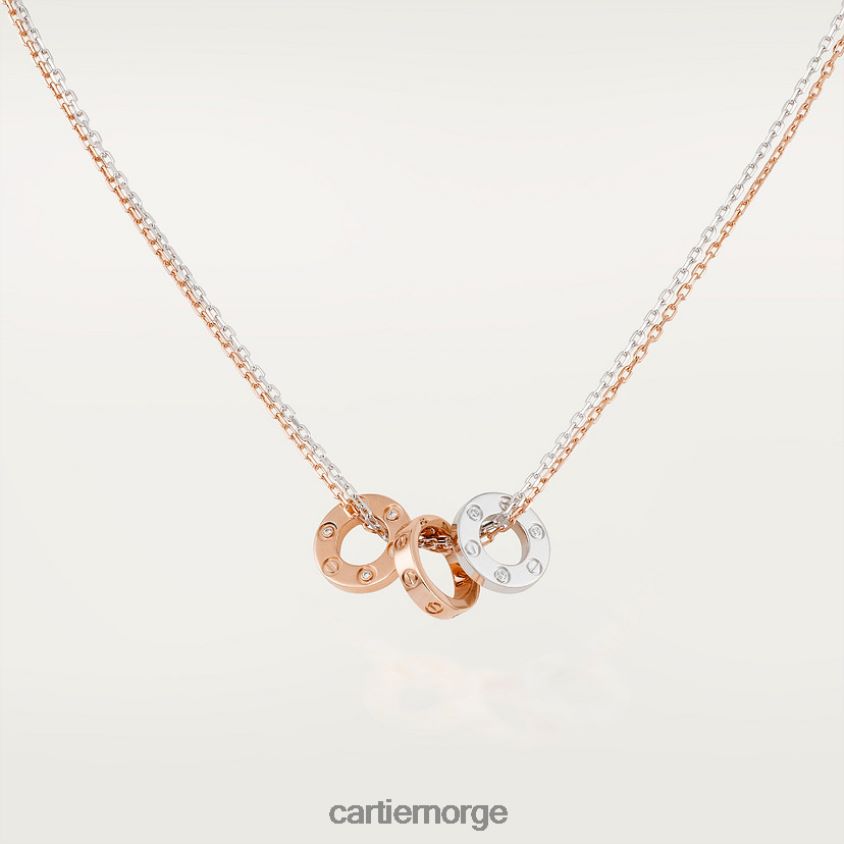 smykker Cartier kjærlighetskjede, 6 diamanter hvitt gull F4466N391