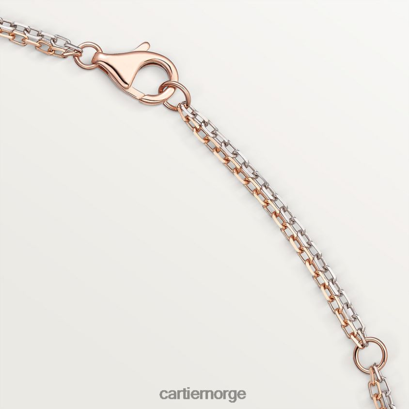 smykker Cartier kjærlighetskjede, 6 diamanter hvitt gull F4466N391