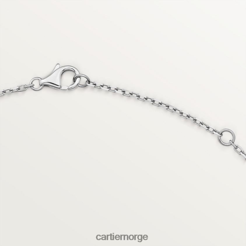 smykker Cartier kjærlighetskjede, diamantbelagt hvitt gull F4466N396