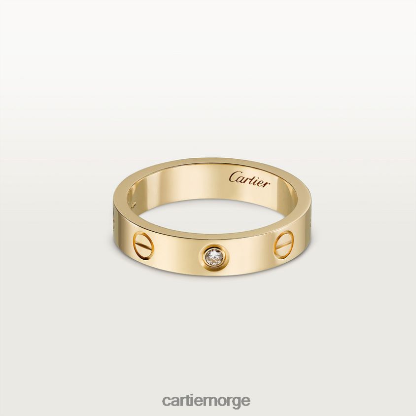 smykker Cartier elsker bryllup band, 1 diamant gult gull F4466N7