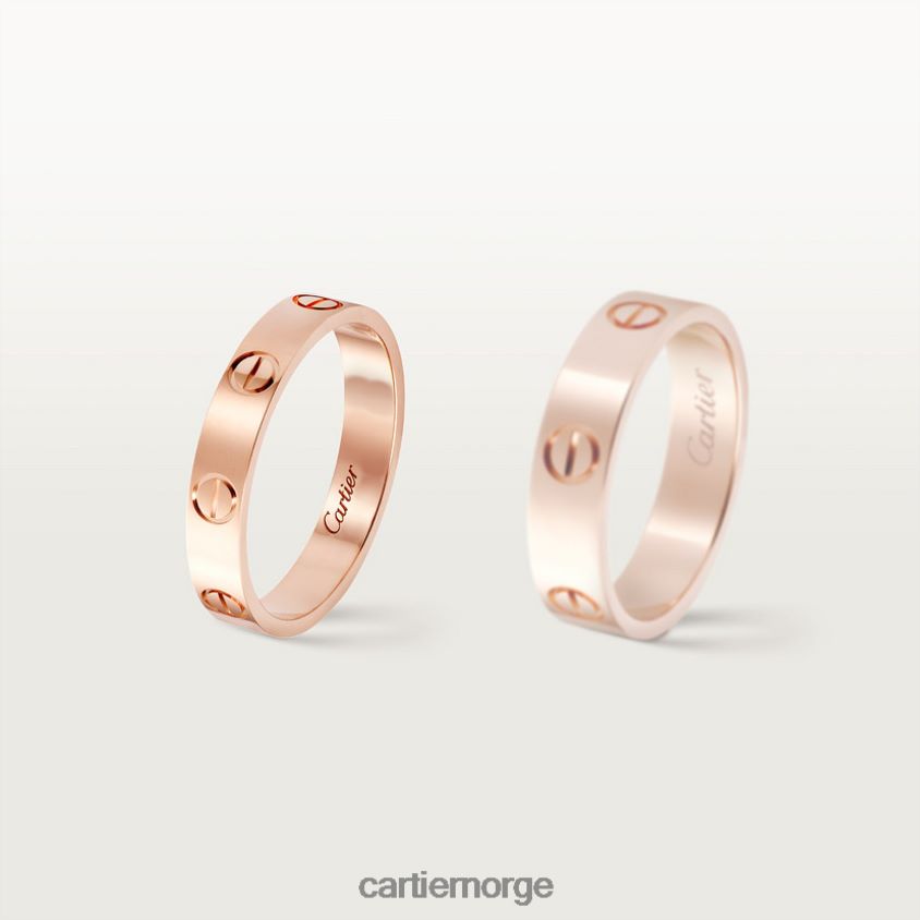 smykker Cartier elsker bryllup band Rose gull F4466N3
