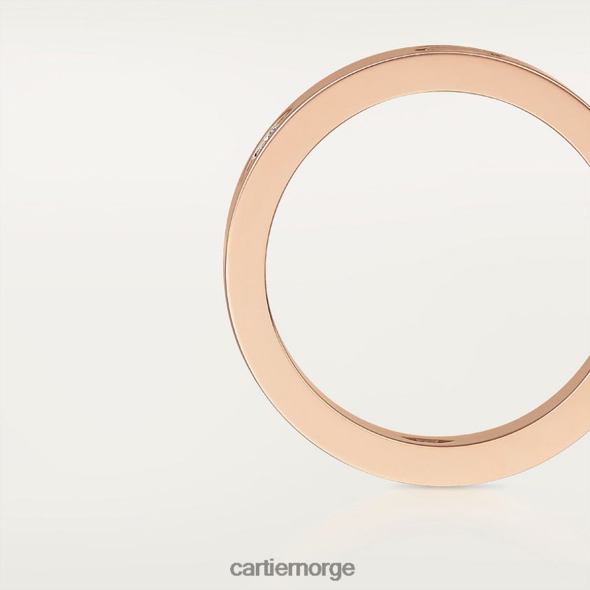 smykker Cartier kjærlighetsring, 3 diamanter Rose gull F4466N23