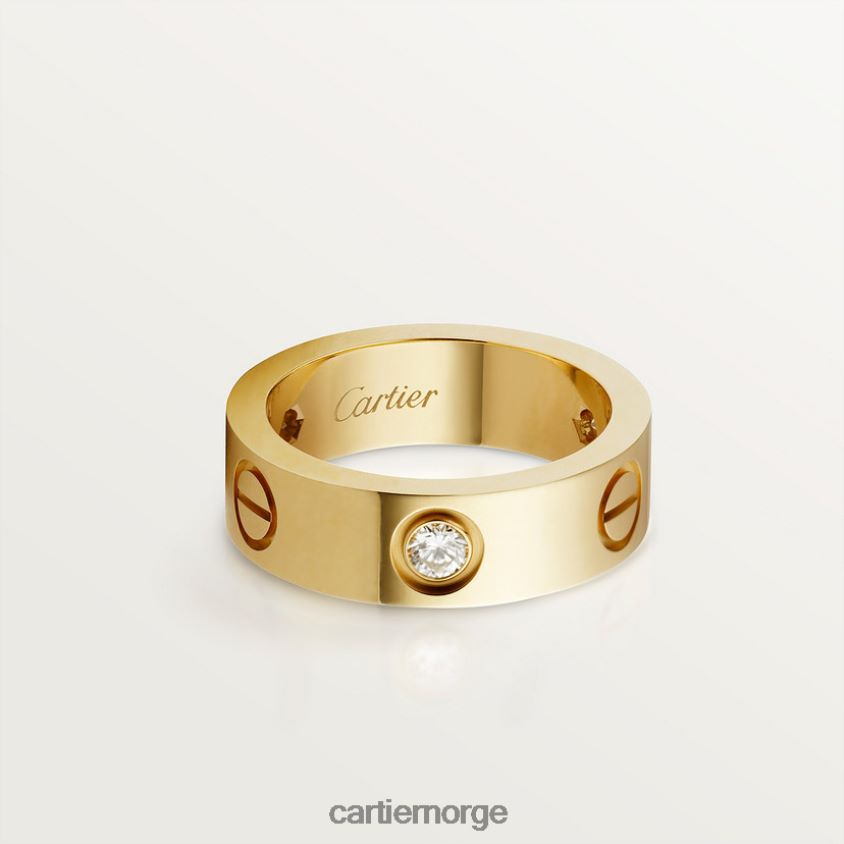 smykker Cartier kjærlighetsring, 3 diamanter gult gull F4466N12