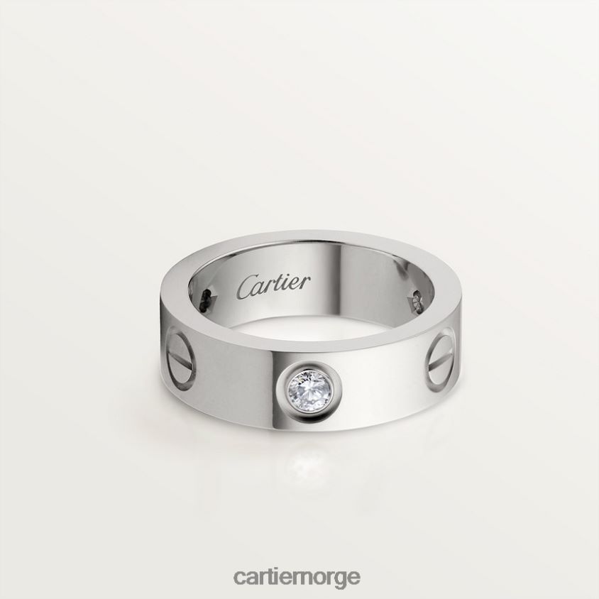 smykker Cartier kjærlighetsring, 3 diamanter hvitt gull F4466N11