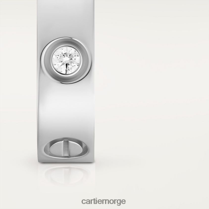 smykker Cartier kjærlighetsring, 3 diamanter hvitt gull F4466N11