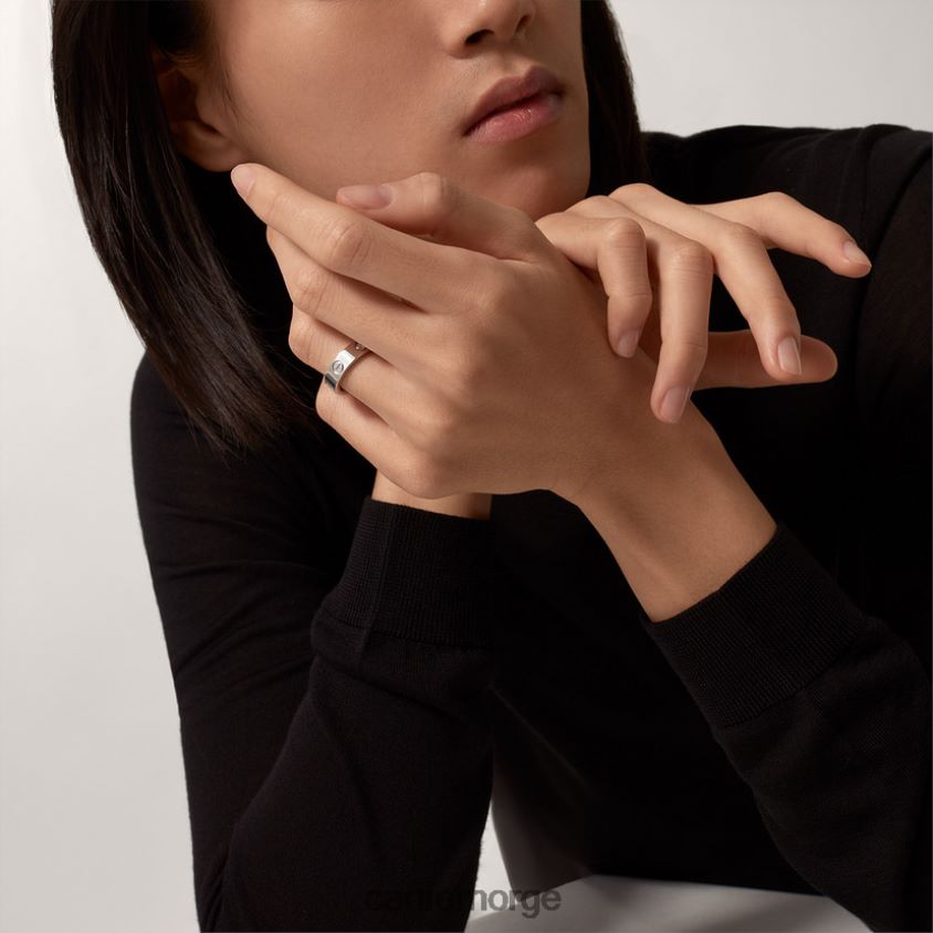 smykker Cartier kjærlighetsring, 3 diamanter hvitt gull F4466N11