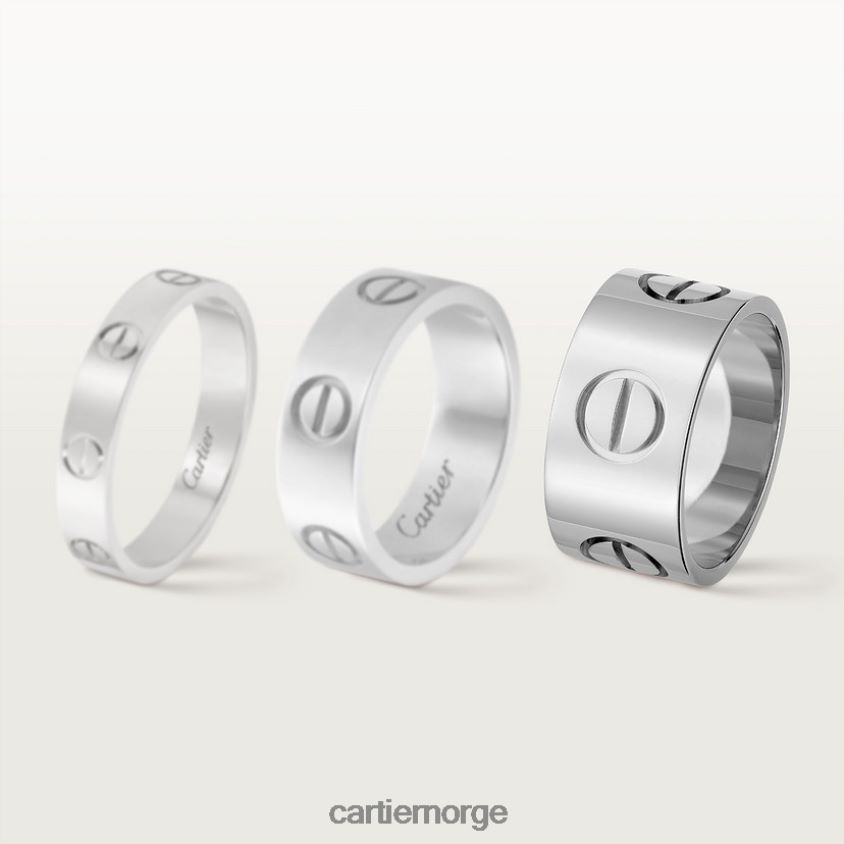 smykker Cartier kjærlighetsring hvitt gull F4466N13