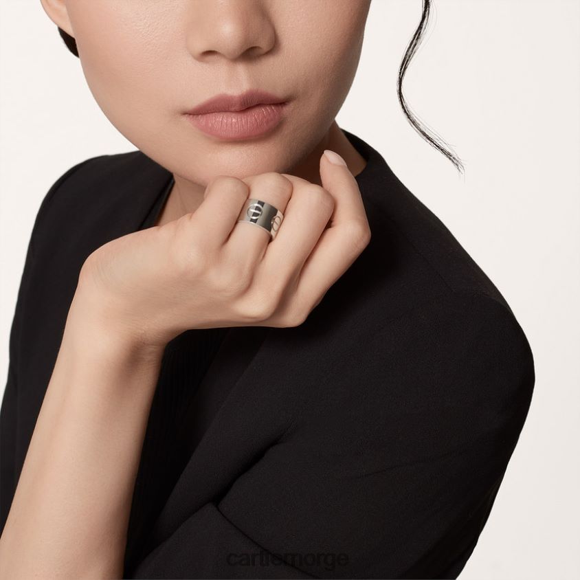 smykker Cartier kjærlighetsring hvitt gull F4466N13