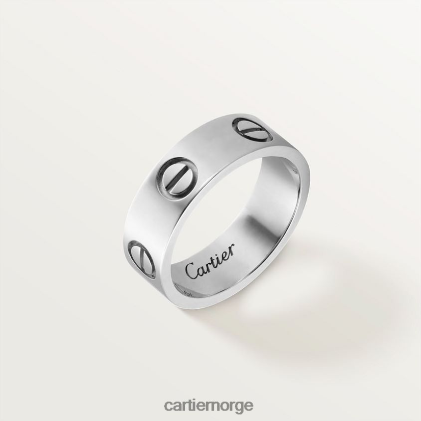 smykker Cartier kjærlighetsring hvitt gull F4466N5