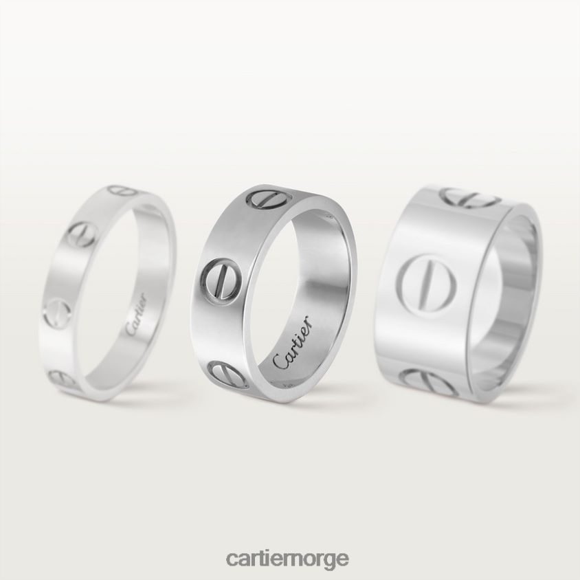smykker Cartier kjærlighetsring hvitt gull F4466N5