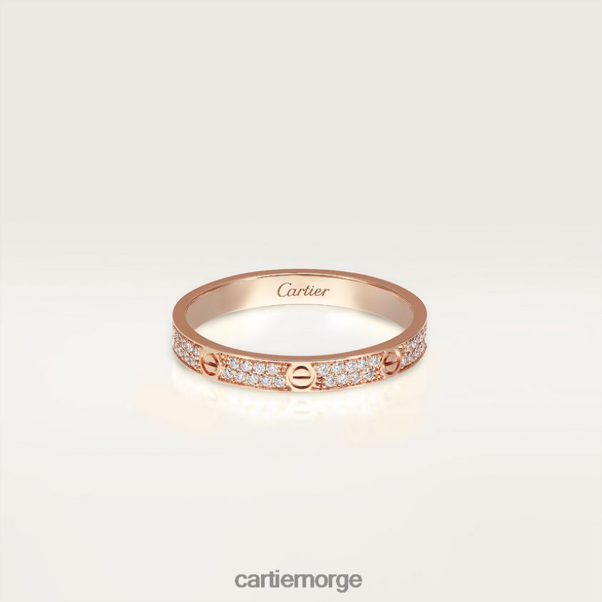 smykker Cartier kjærlighetsring, liten modell Rose gull F4466N10