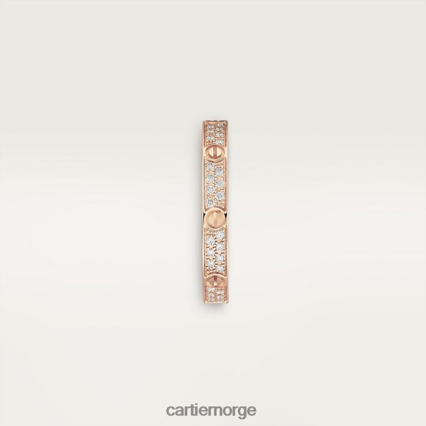 smykker Cartier kjærlighetsring, liten modell Rose gull F4466N10