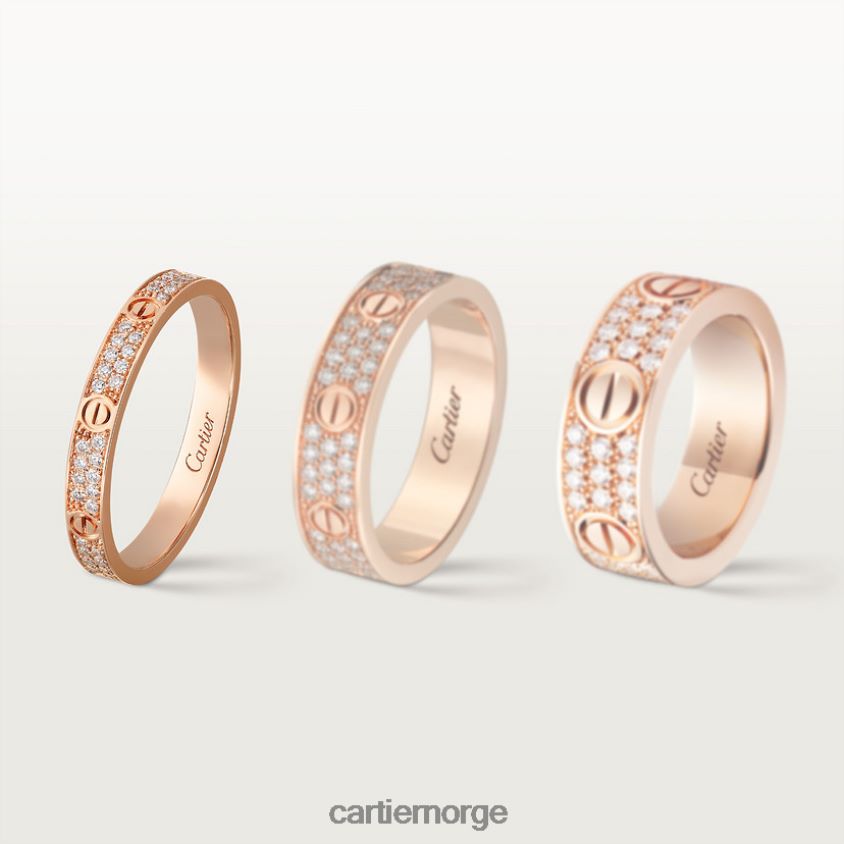 smykker Cartier kjærlighetsring, liten modell Rose gull F4466N10