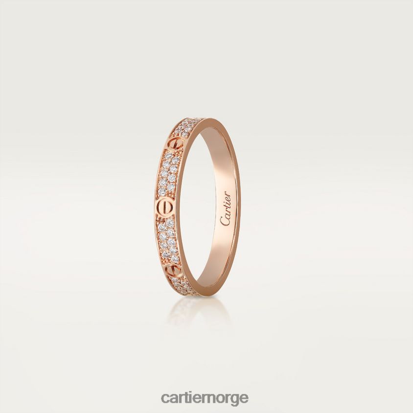 smykker Cartier kjærlighetsring, liten modell Rose gull F4466N10