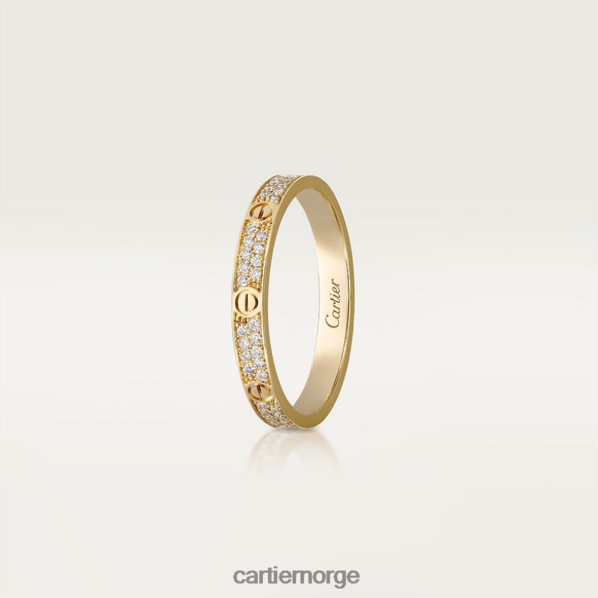 smykker Cartier kjærlighetsring, liten modell gult gull F4466N8