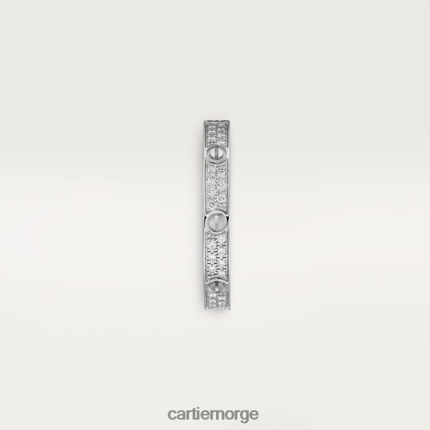 smykker Cartier kjærlighetsring, liten modell hvitt gull F4466N9