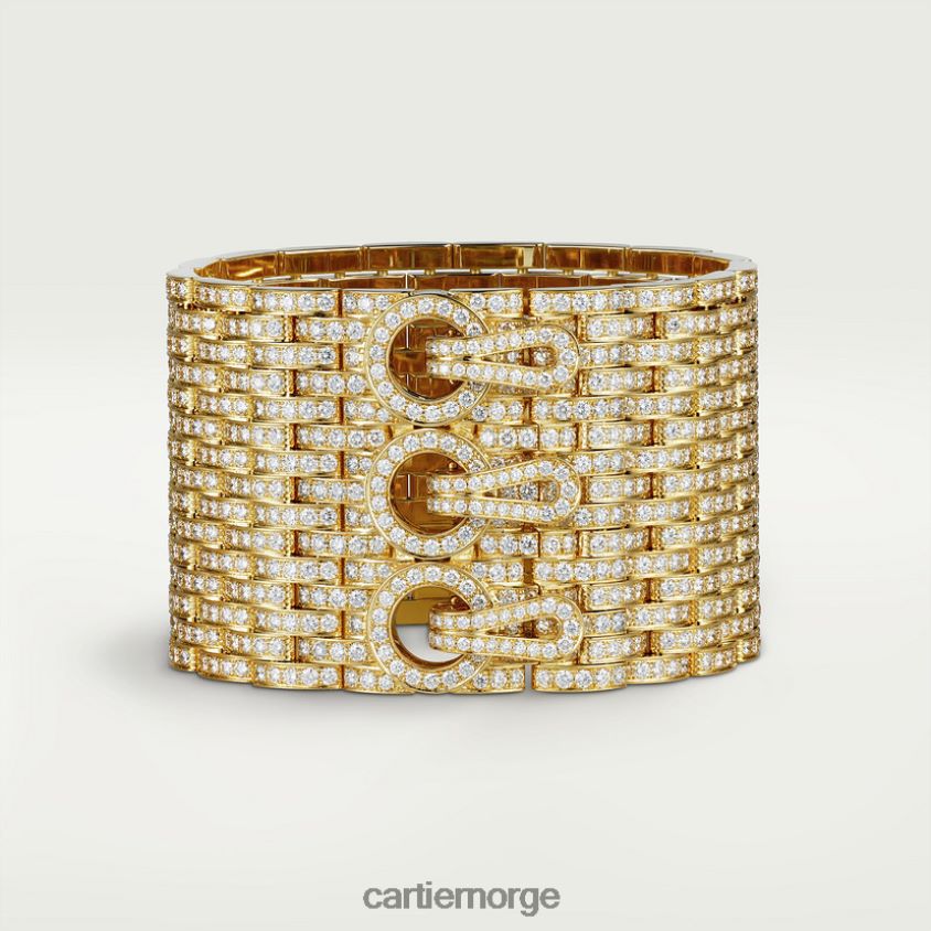 smykker Cartier agrafe mansjett armbånd stilig F4466N349