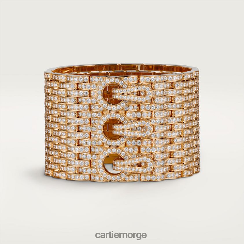 smykker Cartier agrafe mansjett armbånd stilig F4466N350