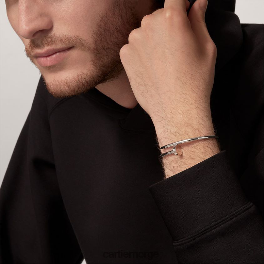 smykker Cartier juste un clou armbånd hvitt gull F4466N201