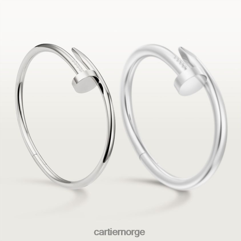 smykker Cartier juste un clou armbånd hvitt gull F4466N201