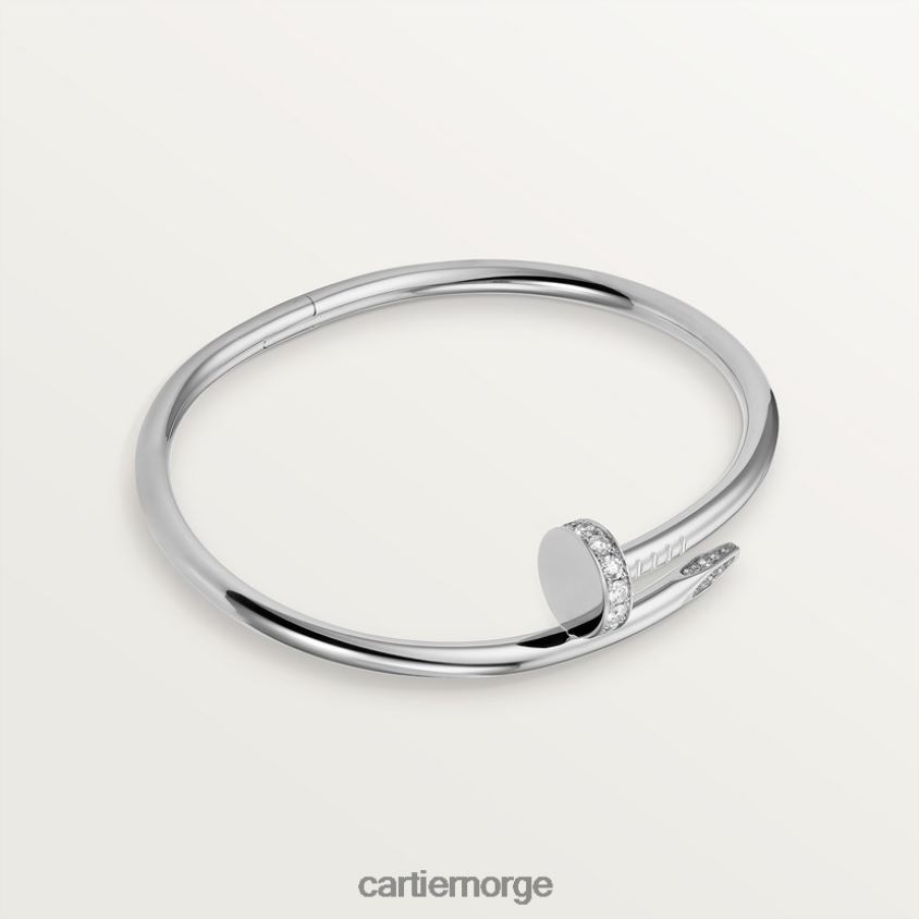 smykker Cartier juste un clou armbånd hvitt gull F4466N202