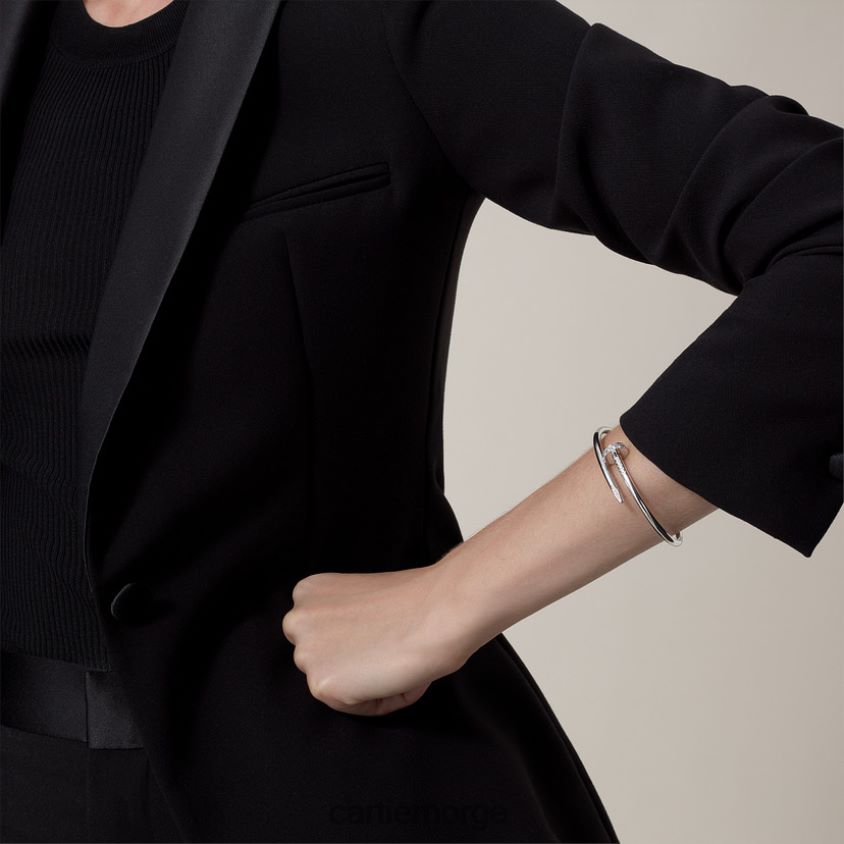 smykker Cartier juste un clou armbånd hvitt gull F4466N202